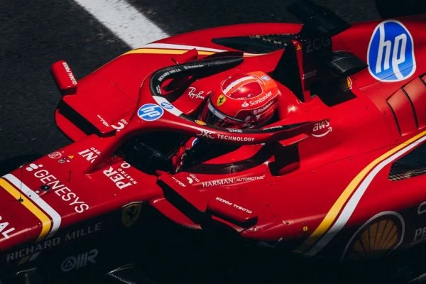 F1 driver helmet closeup